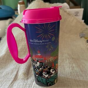 Walt Disney World Travel tumbler with Pink Lid